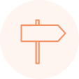 Icono de señal de dirección